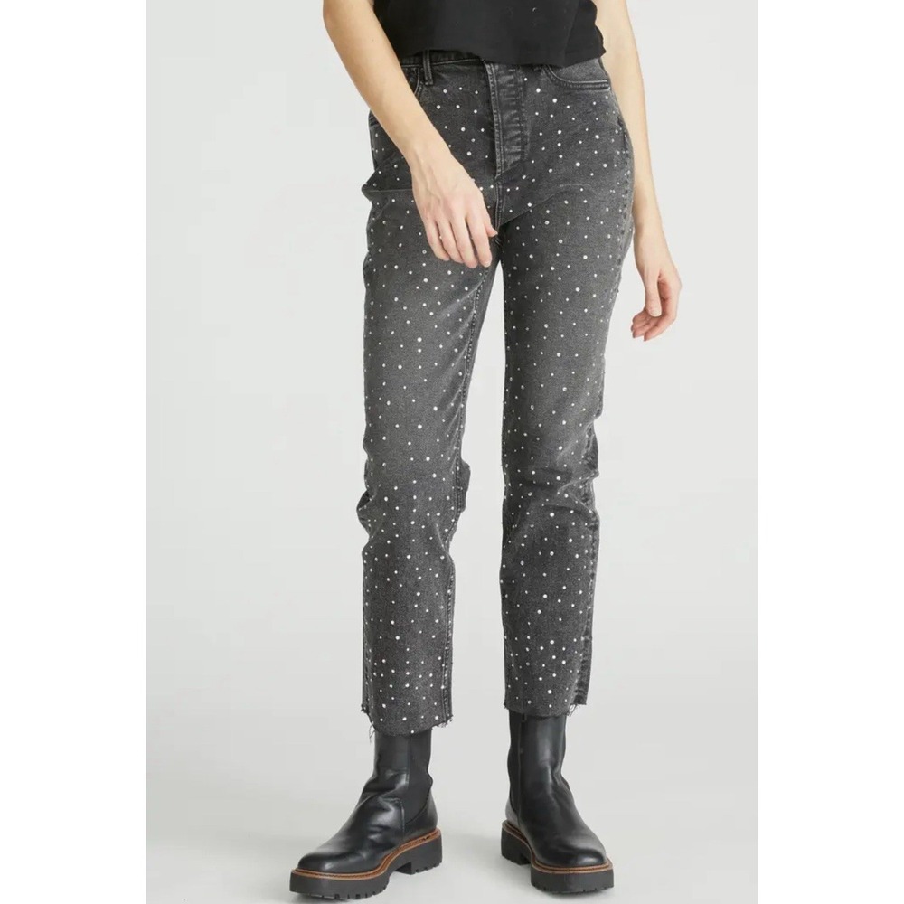 NWT DRIFTWOOD‎ Royce After Party High Waist Crystal Embellished Jeans Size 27